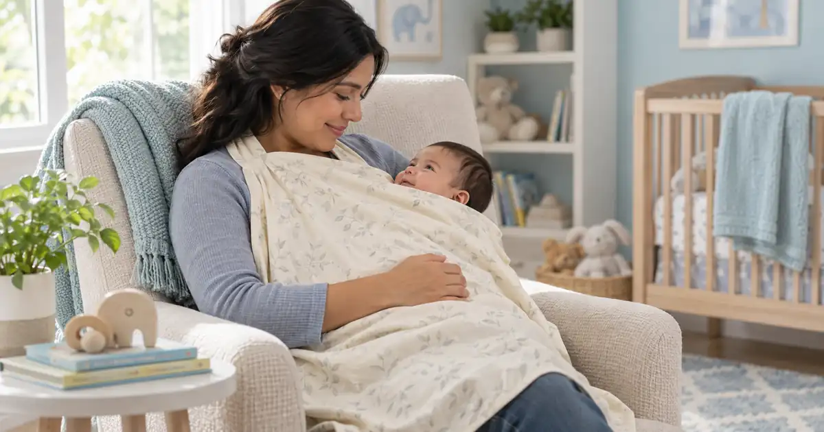 Madre amamantando a su bebé